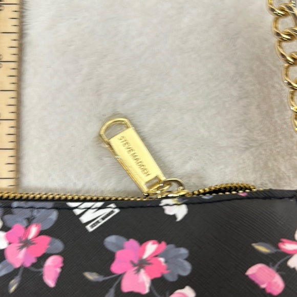 Steve Madden Black and Pink Floral Crossbody Bag - Picture 10 of 11